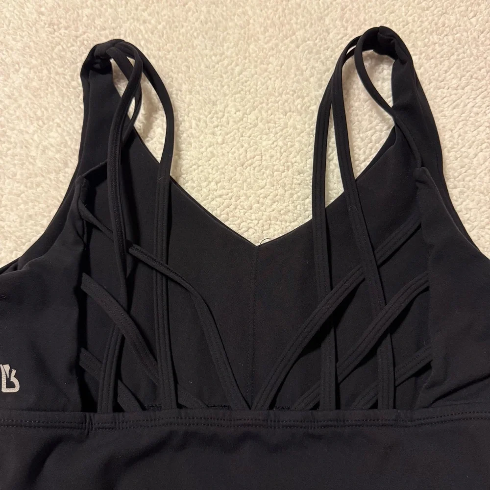 BuffBunny Collection Black Monarch Strappy Sports Bra - Picture 7 of 8